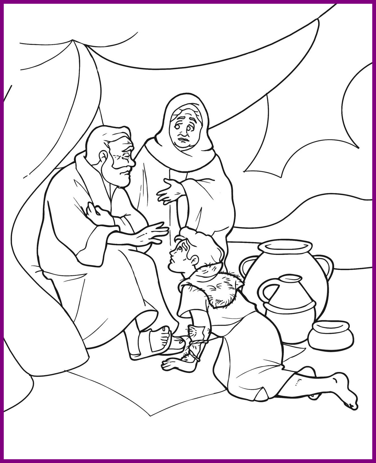 1322x1626 The Best Esau Coloring Pages Printable Books Picture For And Jacob