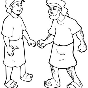 300x300 Coloring Pages For Jacob And Esau New S Jacob And Esau Coloring
