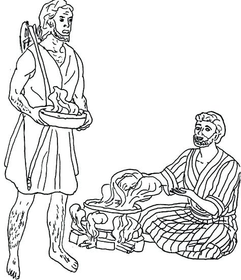 474x550 Esau And Jacob Coloring Pages Esau And Jacob Colouring Pages