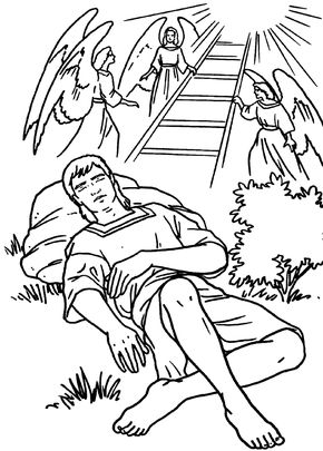 290x405 Jacob And The Stairway Heaven Bible Coloring Page Stuff