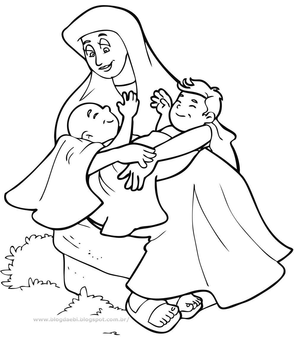 992x1224 Jacob And Esau Twins Coloring Page