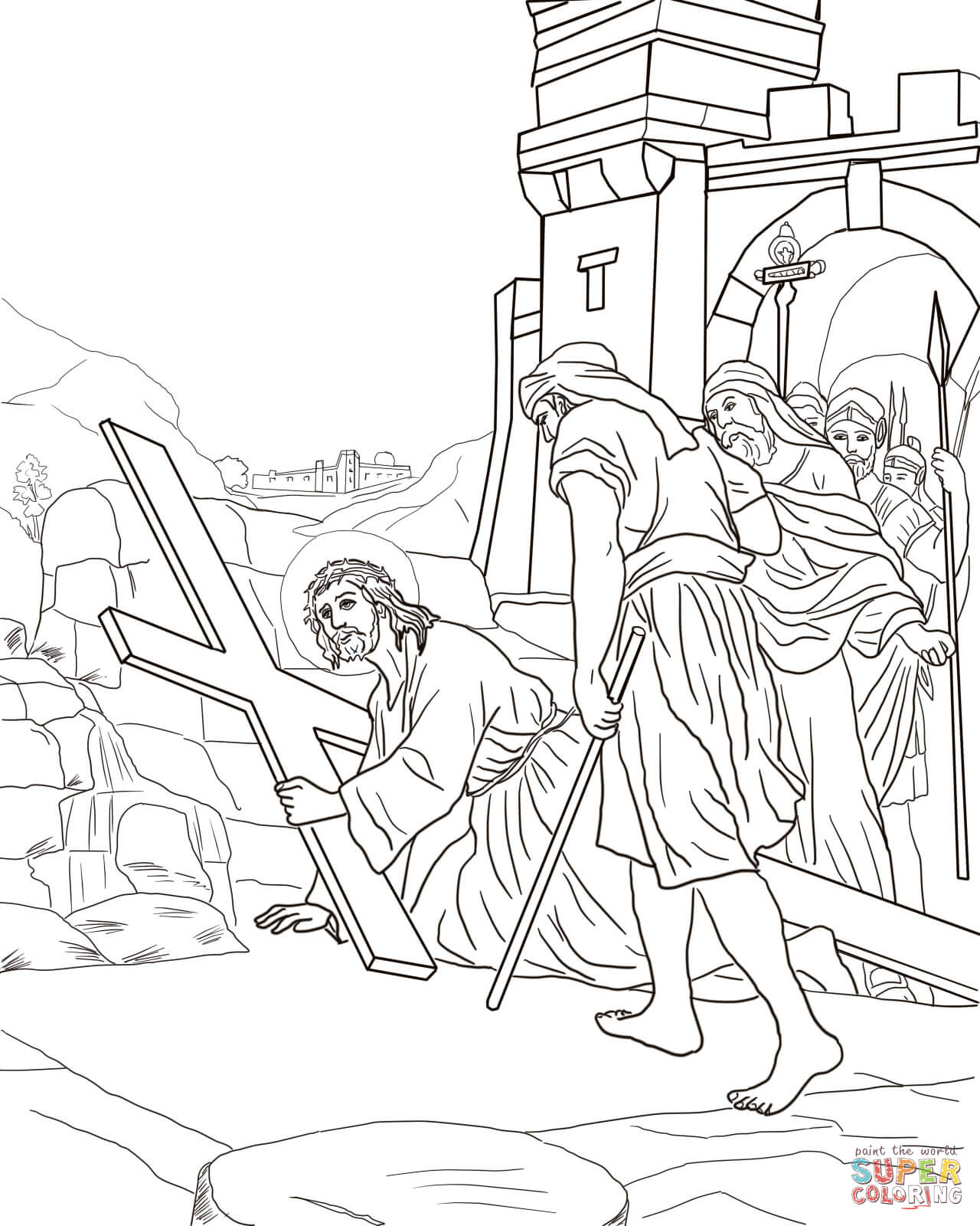 1280x1600 Rosary Coloring Page. Blessed Virgin Mary Coloring Pages By