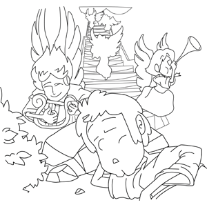 300x300 Jacob's Ladder Coloring Page