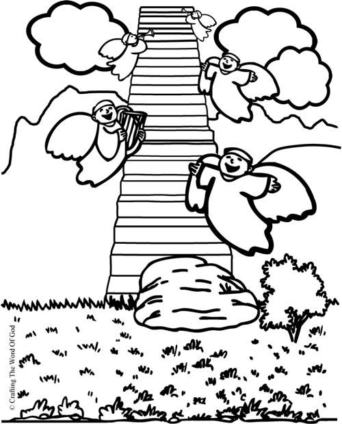 500x619 Jacobs Ladder (Coloring Page) Coloring Pages Are A Great Way