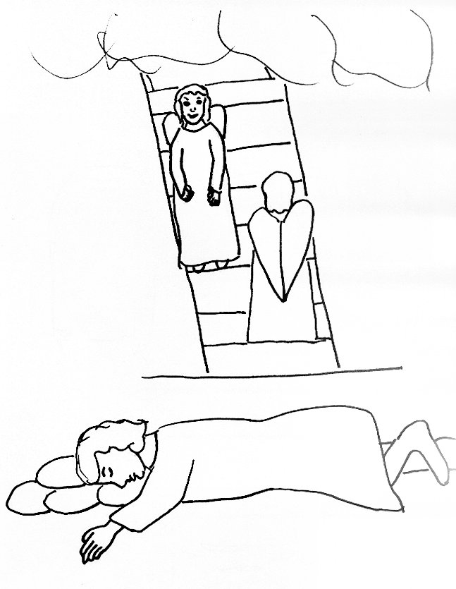 647x835 Bible Story Coloring Page For Jacob's Ladder Free Bible Stories
