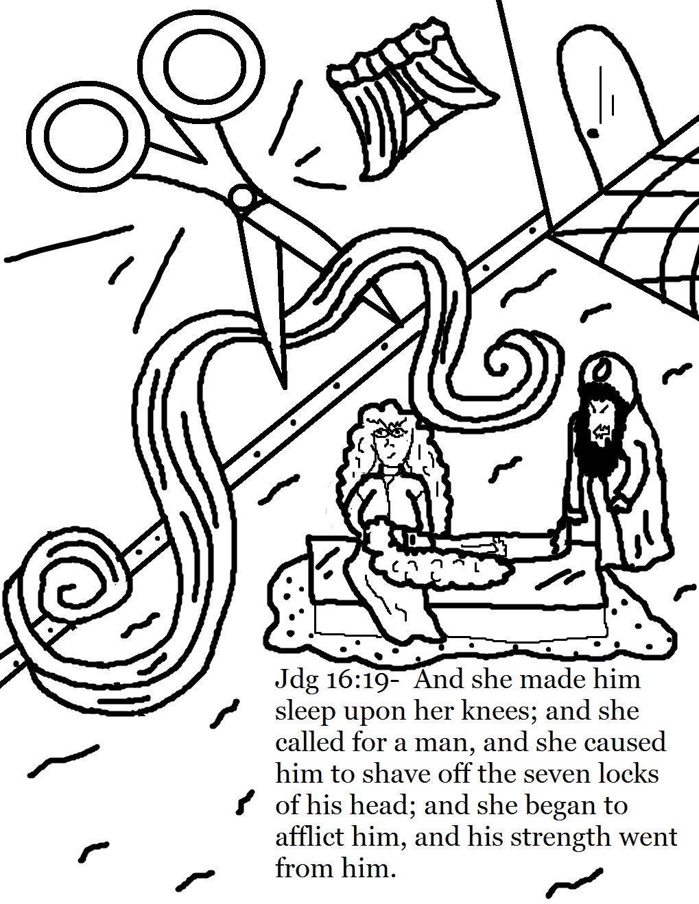 1019x1319 Colouring Pages Samson Sunday School And Clip Art