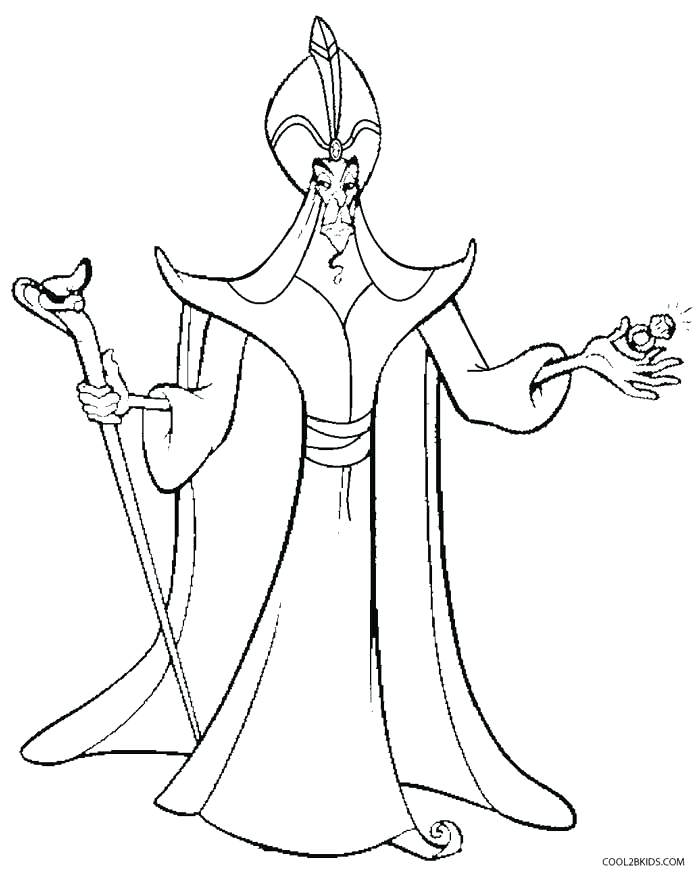 700x878 Jafar Coloring Pages Disney Jafar Coloring Pages