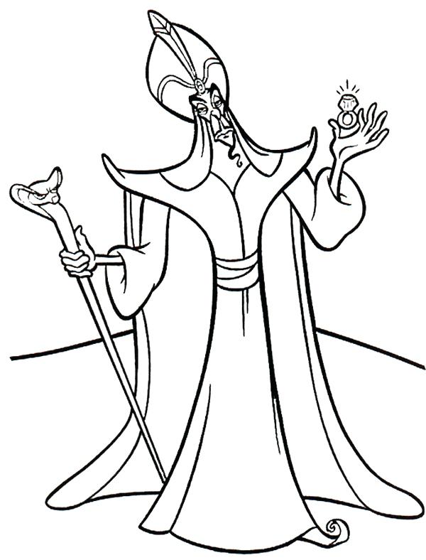 600x788 Amazing Jafar Coloring Pages 30 About Remodel Line Drawings