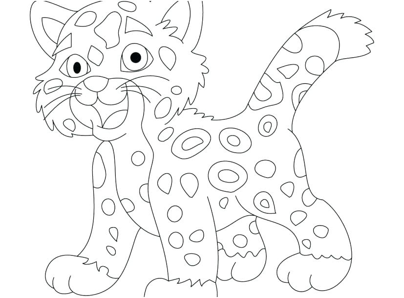827x609 Jaguar Coloring Page Impair.co