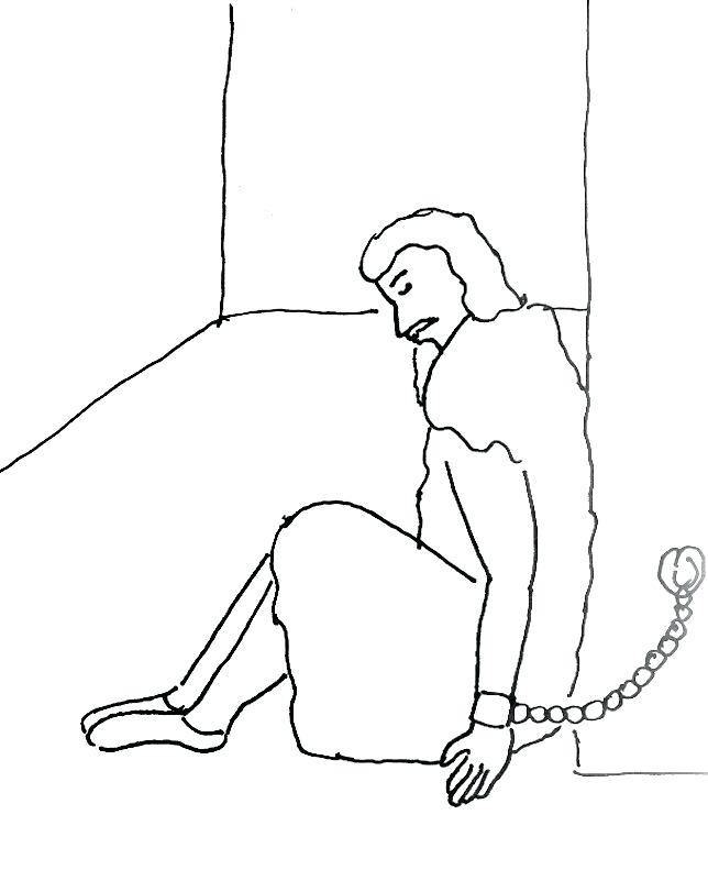 644x811 Bible Coloring Pages Paul And Timothy In Prison Page Free Download