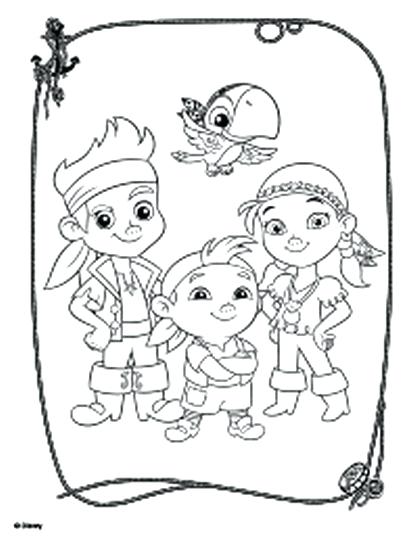 417x540 Jake Neverland Pirates Coloring Pages Land Pirates Coloring Pages