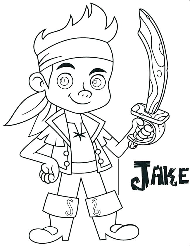 650x841 Jake And The Neverland Pirates Color Pages
