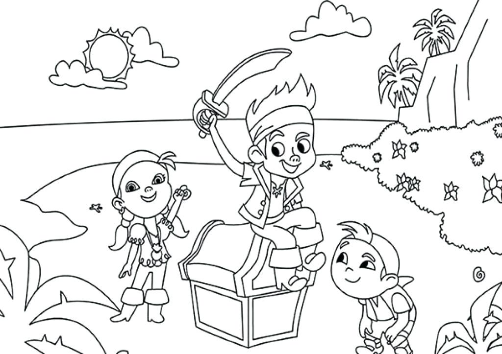 1024x723 Jack The Neverland Pirates Coloring Pages Pages Coloring