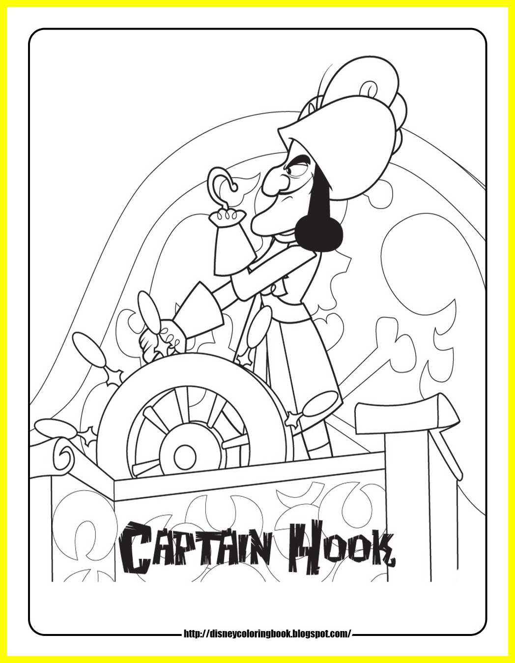 Jake And The Neverland Pirates Halloween Coloring Pages