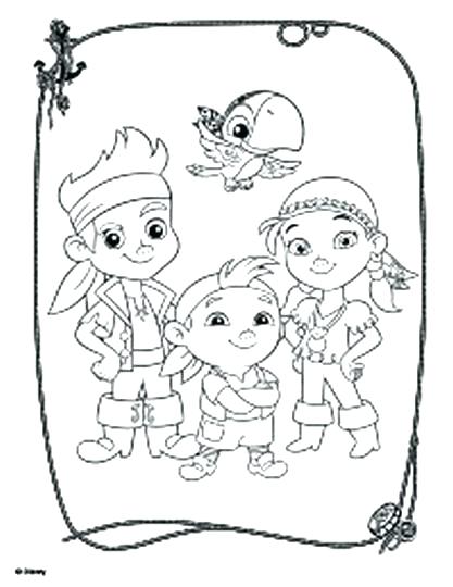 417x540 Jake And The Neverland Pirates Coloring Pages And The Coloring