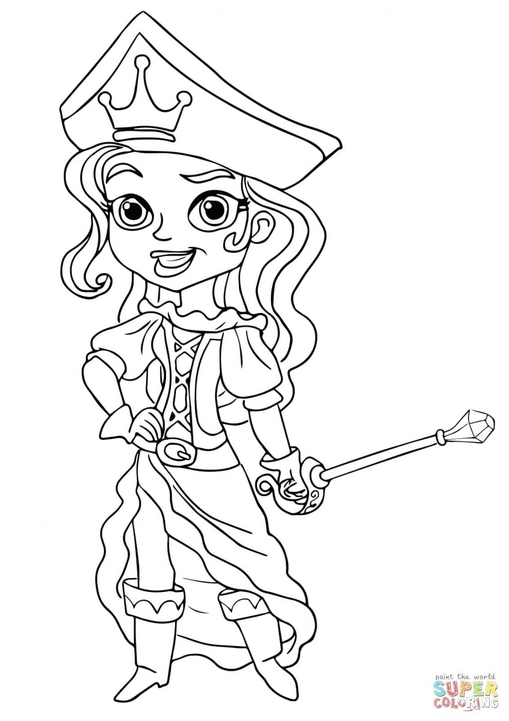 1024x1449 Coloring Pages ~ Jake And The Neverland Pirates Coloring Page