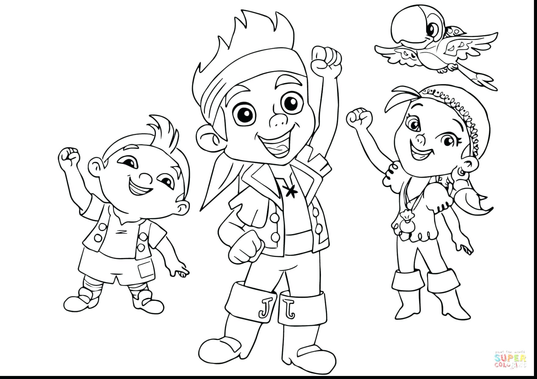 1760x1244 Jake Neverland Pirates Coloring Pages And The Halloween Fantastic