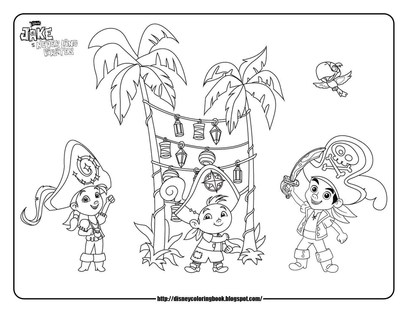 1320x1020 Full Jake And The Neverland Pirates Coloring P