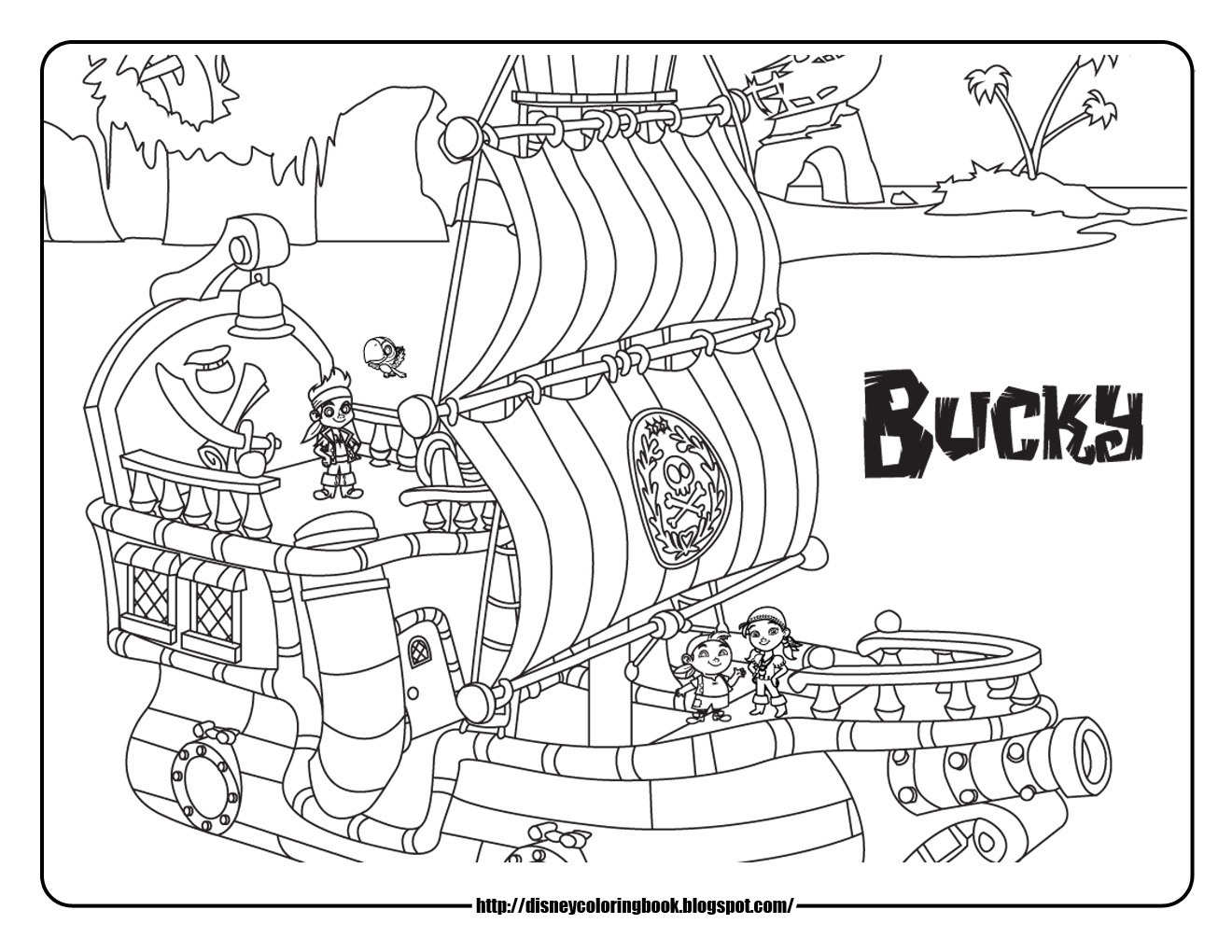 1320x1020 Jake Neverland Pirates Coloring Pages And The Never Land Pirate