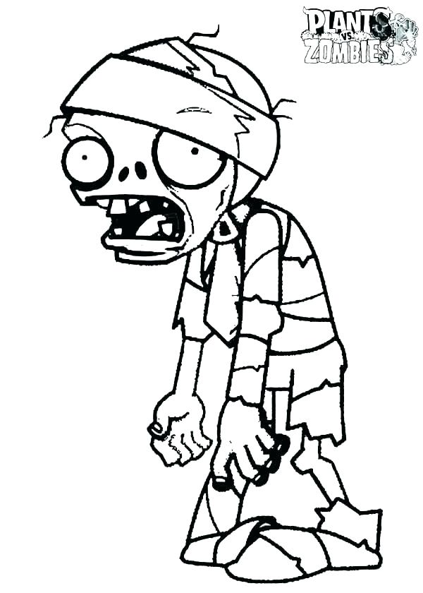 600x840 Plants Vs Zombies Coloring Also Great Plant Vs Zombie Coloring
