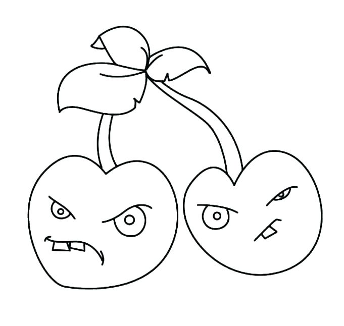 681x646 Zombie Coloring Pages Plants Vs Zombies Coloring Pages Cherry Bomb