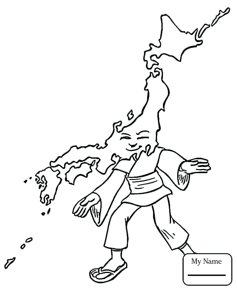 765x941 Japan Flag Coloring Page