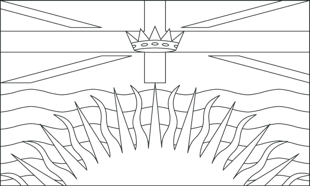 1024x615 Flag Coloring Flag Coloring Page Flag Eagle Outline Printable