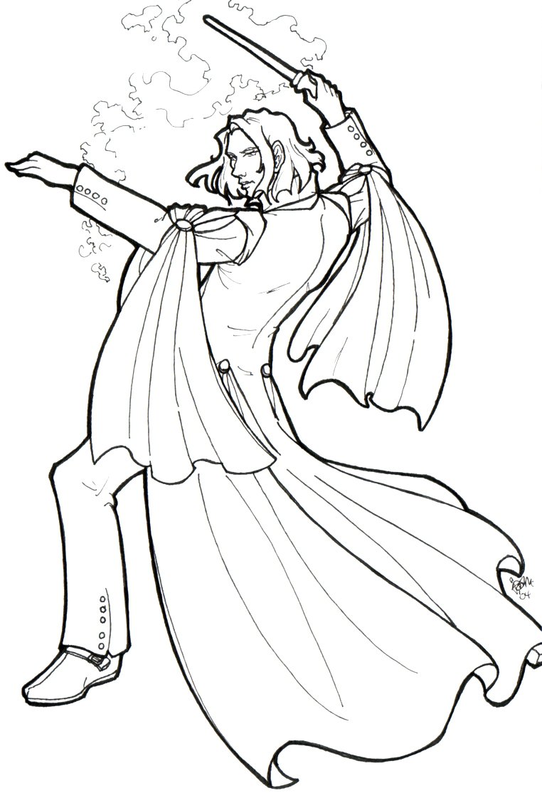 762x1128 Professor Severus Snape Free Coloring Page Harry Potter, Movies