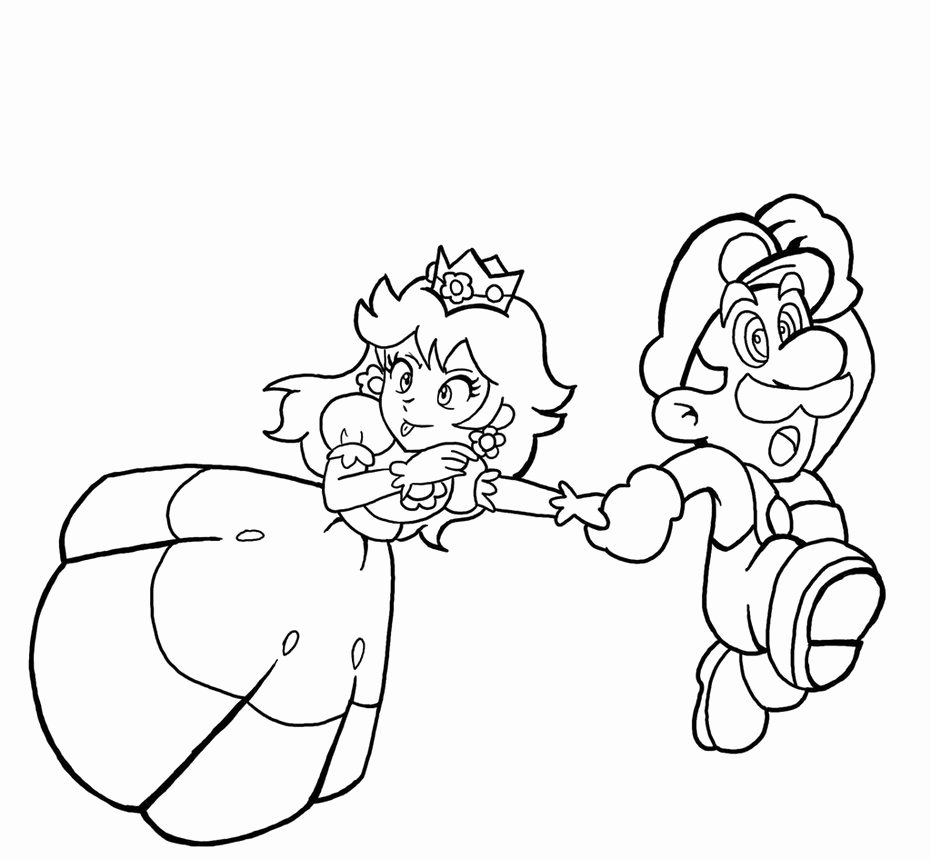 931x859 Princess Peach Coloring Pages Elegant Peaches Coloring Pages