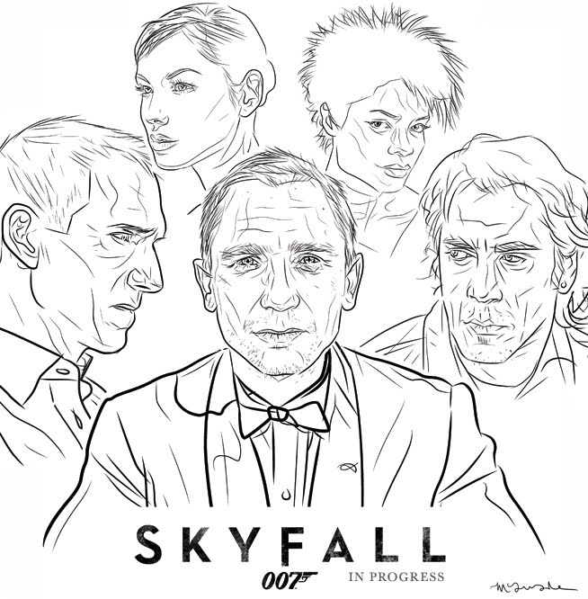 654x666 Bond Coloring Pages
