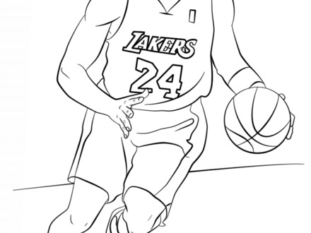 440x330 Stunning Kobe Bryant Coloring Pages Images
