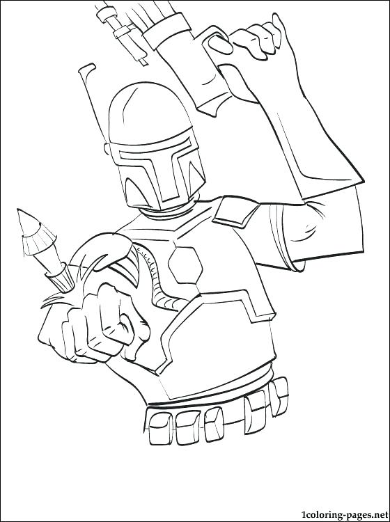 560x750 Jango Fett Coloring Page Coloring Pages Lego Star Wars Boba Fett