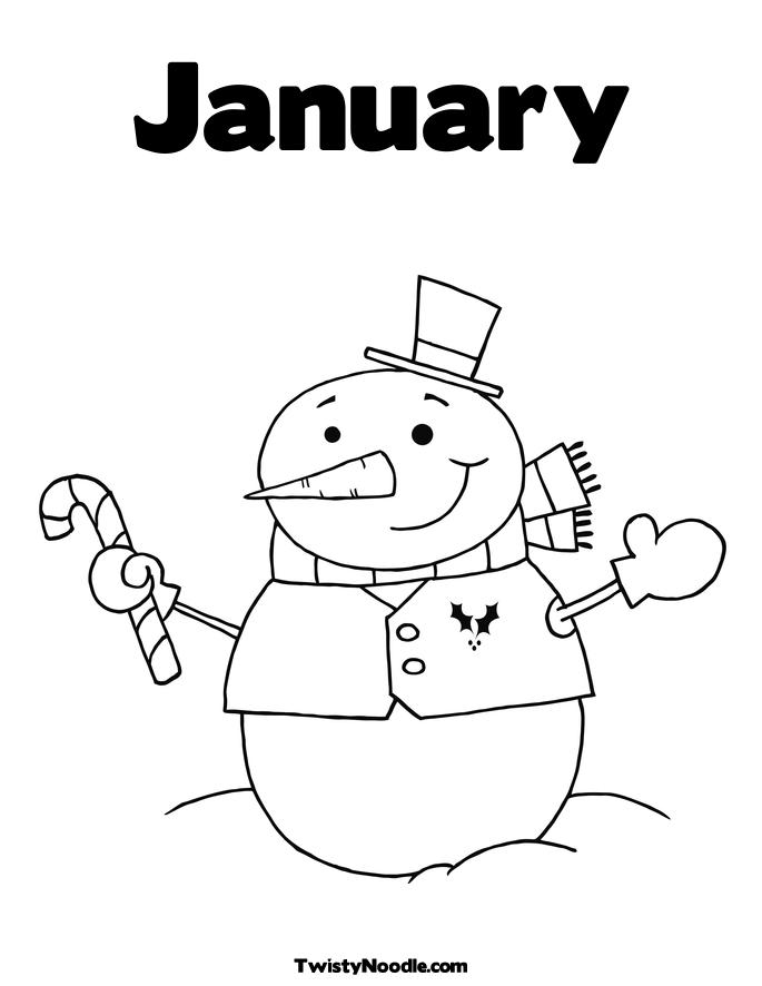 685x886 January Pictures To Color Free Coloring Page