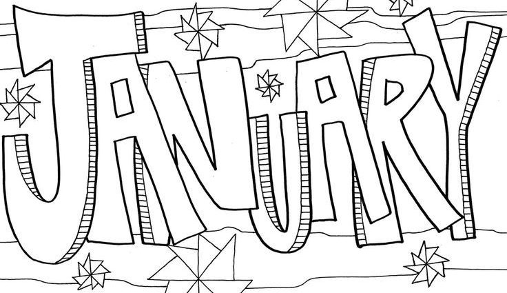 736x425 January Coloring Page 4240 Best Coloring Pages Images