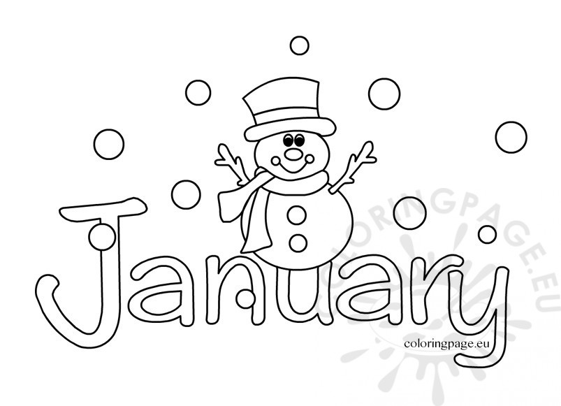 803x581 January Coloring Pages Winter Coloring Pages Imposing Decoration