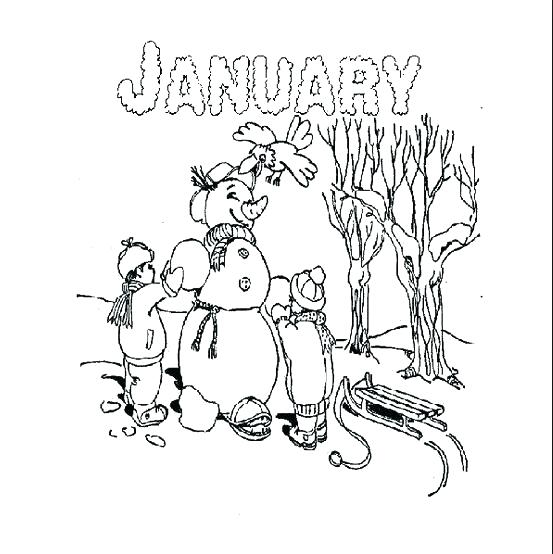 553x554 January Coloring Sheets Coloring Pages Coloring For Kids Colouring