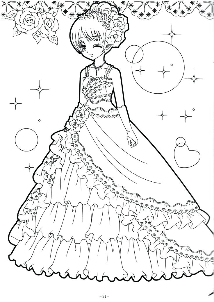 736x1039 Anime Coloring Pages Printable Anime Coloring Pages Princess Anime