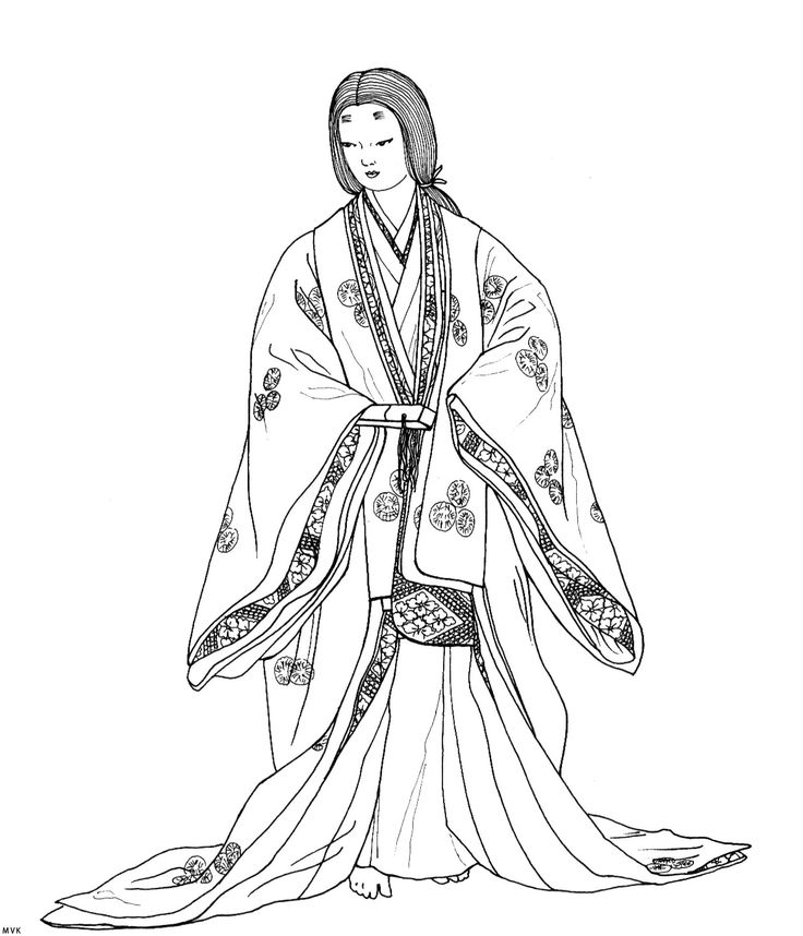 Japanese Art Coloring Pages