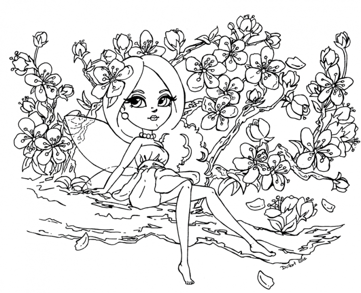 730x592 Coloring Cherry Blossom Coloring Pages Plus Japanese Cherry