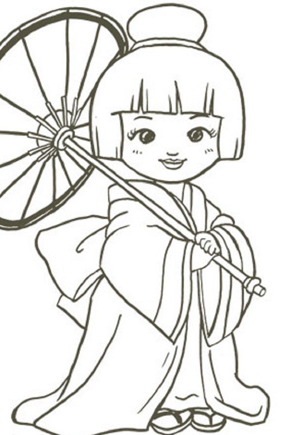 600x898 Japan Coloring Pages Printable, Japan Coloring Pages 004
