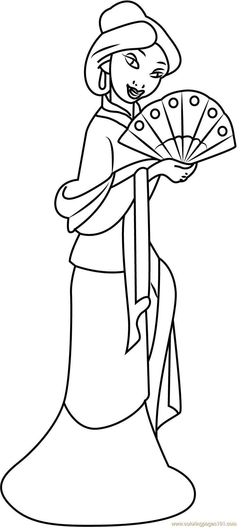 782x1739 Japanese Hand Fan Japan Coloring Pages For Adults Justcolor