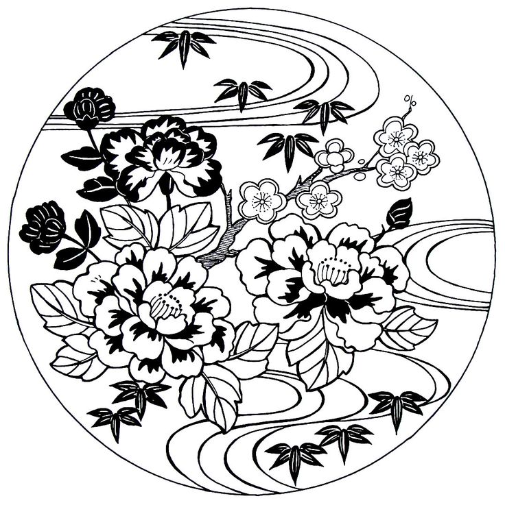736x737 42 Best Far Eastern Culture Coloring Book Pages Images