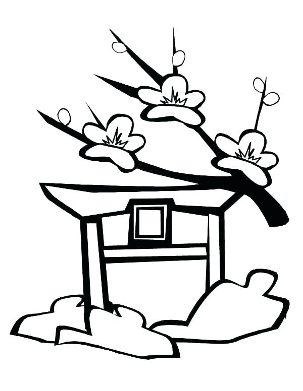600x776 Japanese Coloring Pages