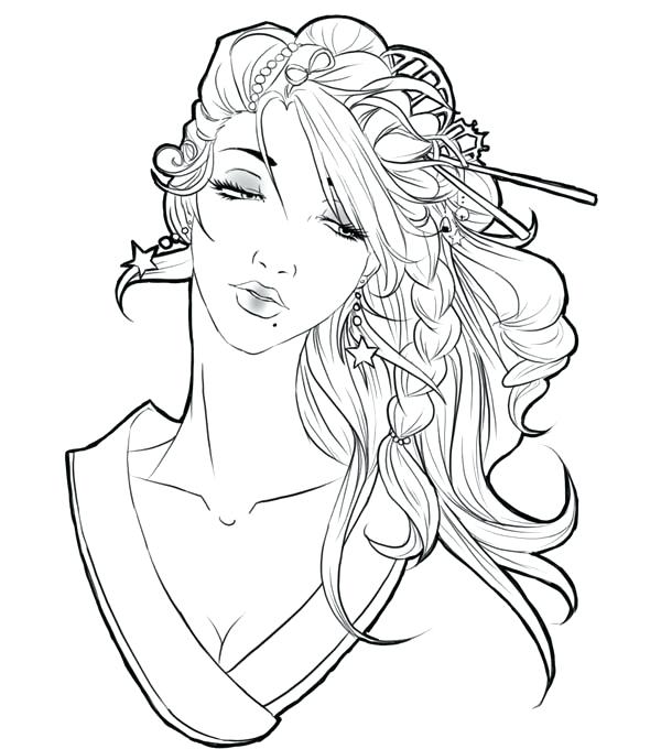 600x680 Geisha Coloring Pages Beautiful Geisha Coloring Page Free