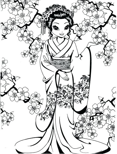 489x646 Geisha Coloring Pages Free Coloring Pages Of Geisha Girl View