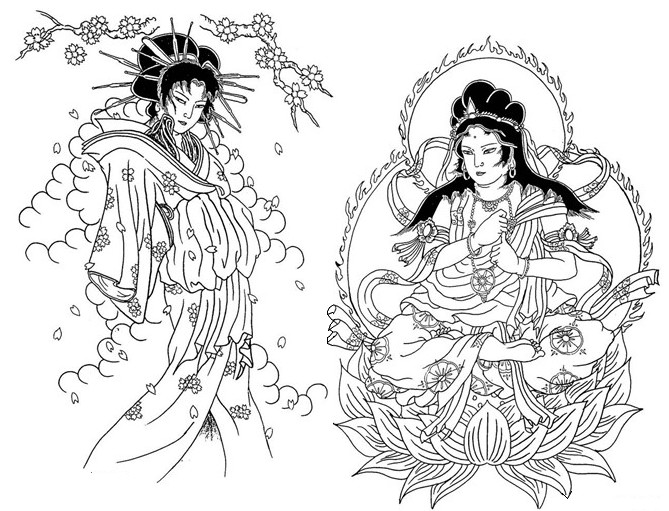 669x511 Adult Coloring Page Japan 5