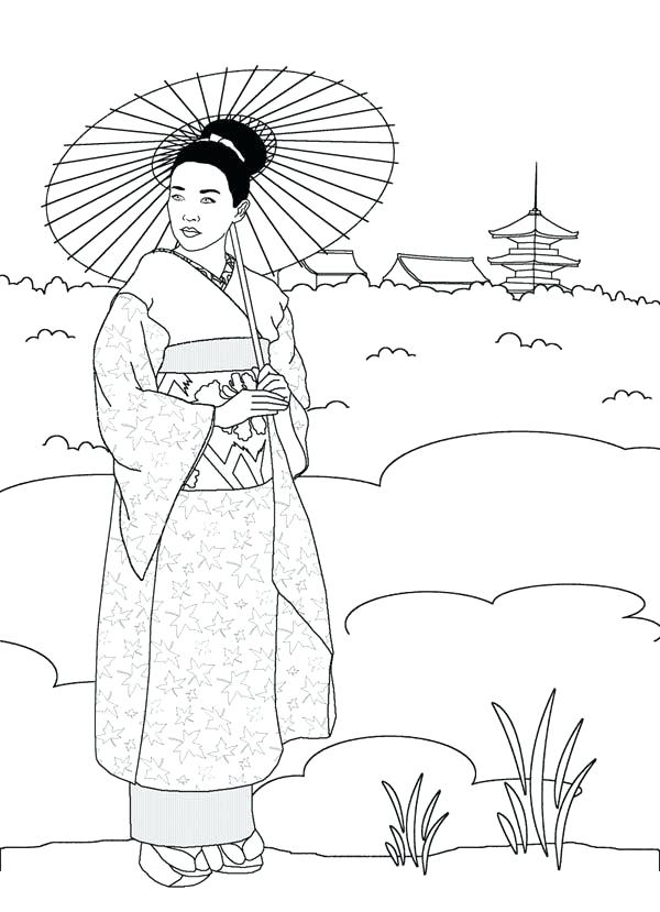600x829 Geisha Coloring Pages Geisha Coloring Pages Geisha Coloring Pages