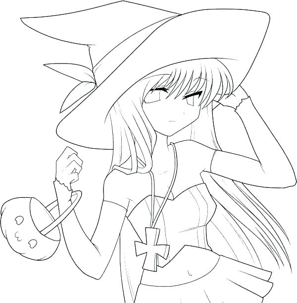600x611 Japanese Anime Coloring Pages