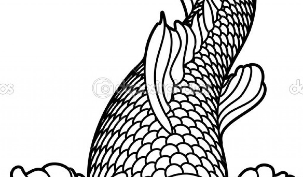1024x600 Fish With Scales Coloring Page Coloring Page