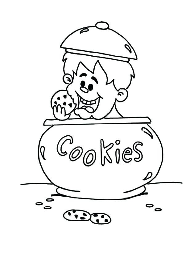 600x832 Cookie Jar Coloring Page Colorg Free Printable Cookie Jar Coloring